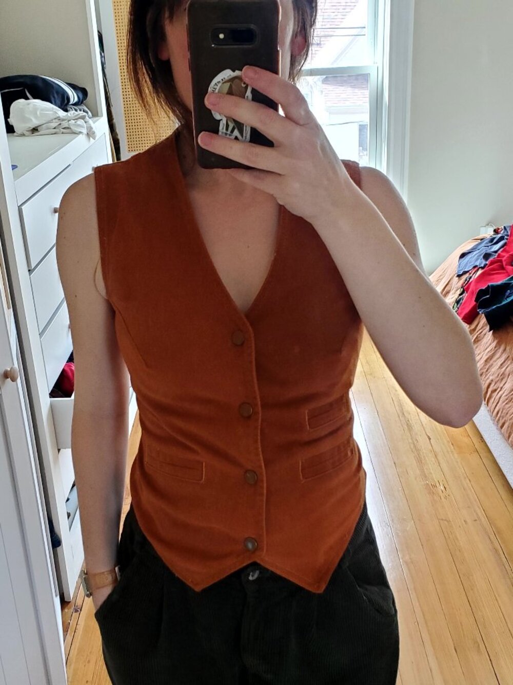Vintage orange vest